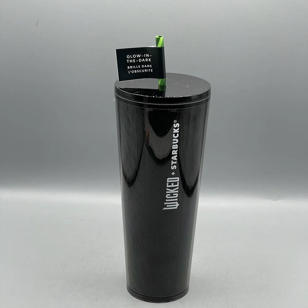 Starbucks Wicked Tumbler 24oz Defy Gravity Elphaba Glow In Dark - Picture 7 of 9